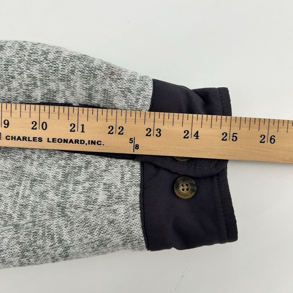 Avalanche Shacket Mens L Gray Sherpa Lined Shirt Jacket Button Up - Picture 10 of 11